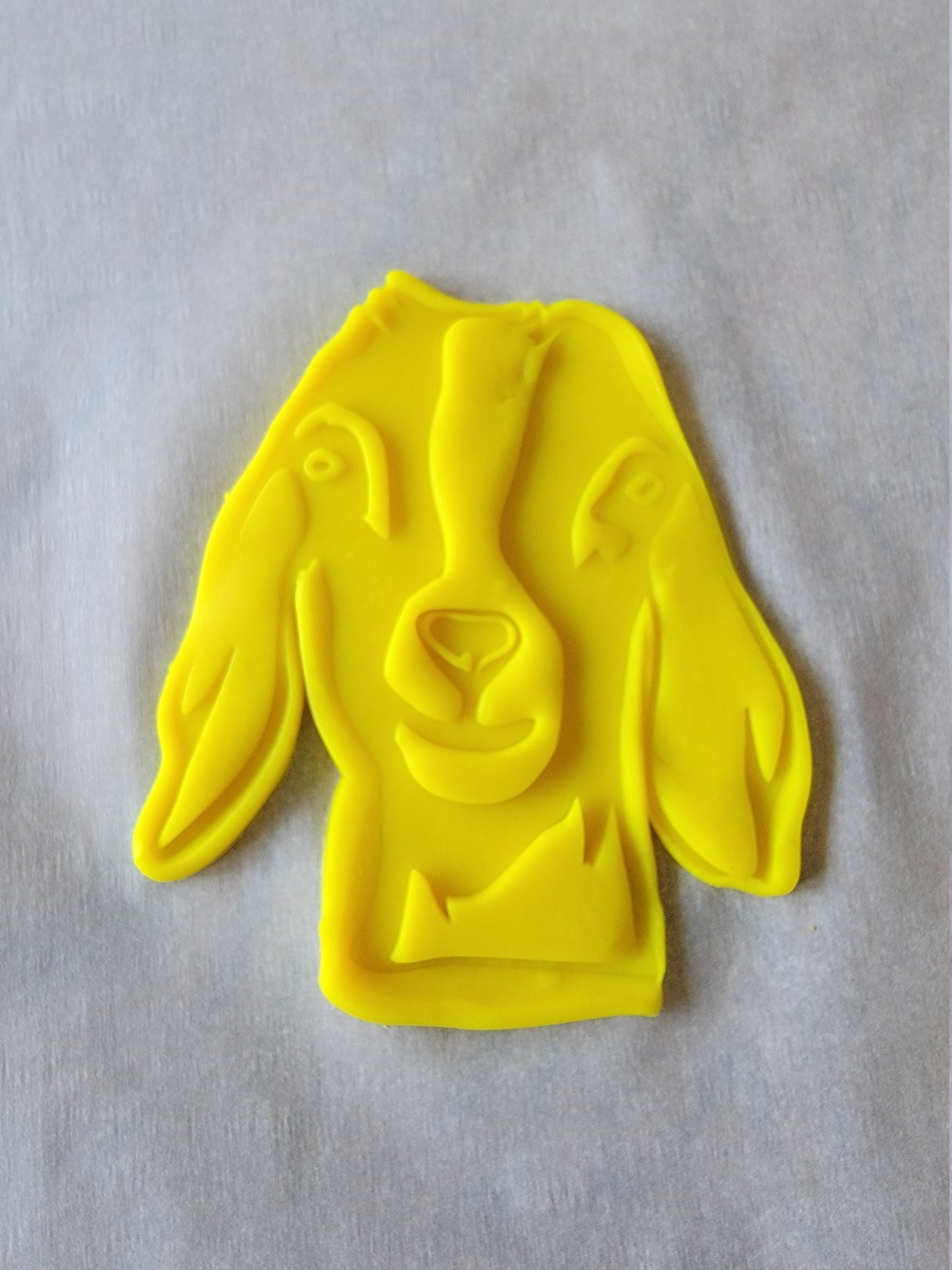 3D Printed Gracie Goat with Stamp Cookie Cutter Set