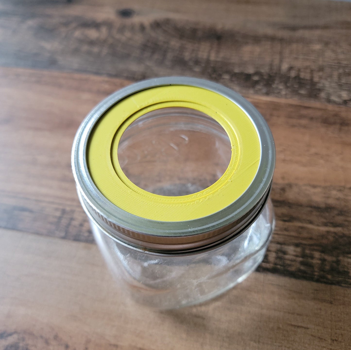 3D Printed Mason Jar Basket Hydroponics Lid Set of 2 - Grow Kit - Kratky Jar - Wide Mouth Mason Jar Lid