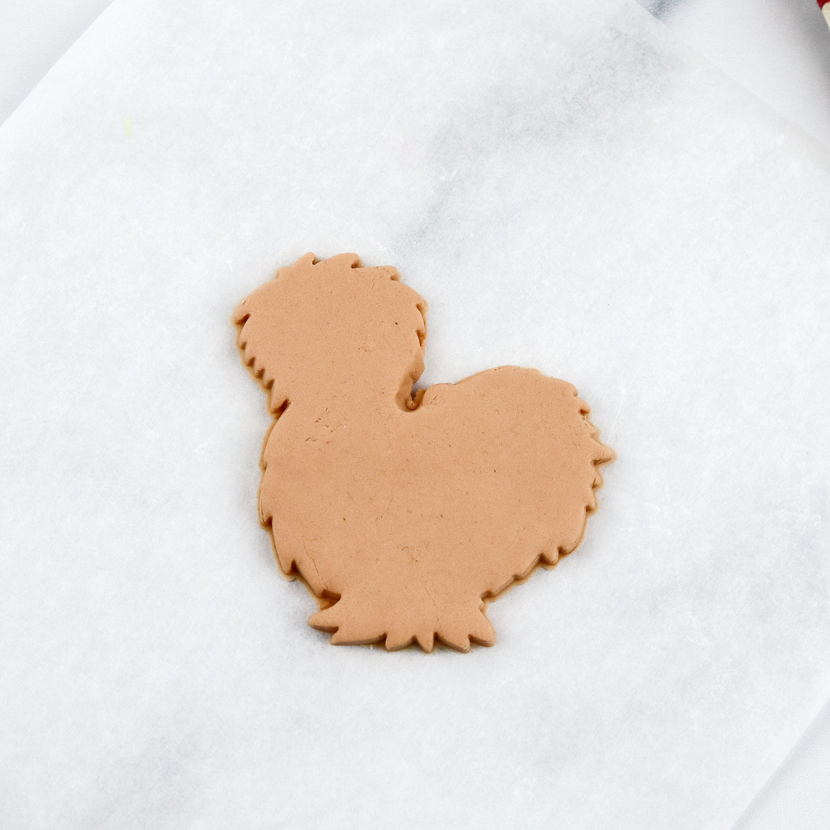 3D Printed Super Fluffy Silkie Chicken Cookie Cutter