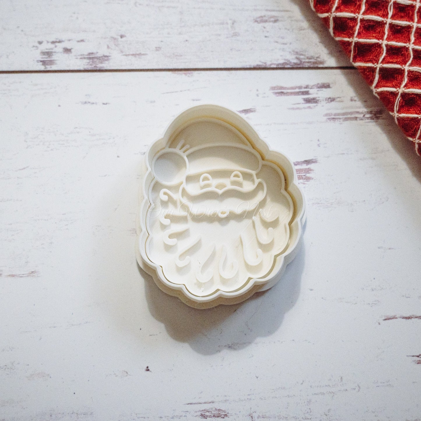 3D Printed Vintage Inspired Santa with Stamp Cookie Cutter Set