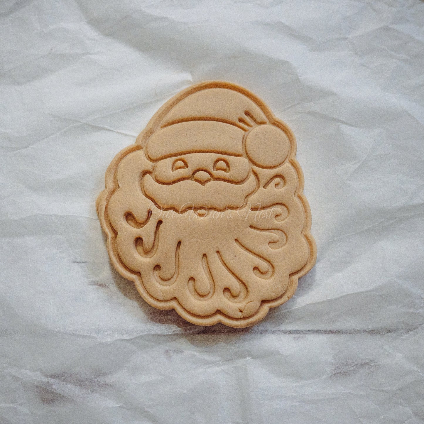3D Printed Vintage Inspired Santa with Stamp Cookie Cutter Set