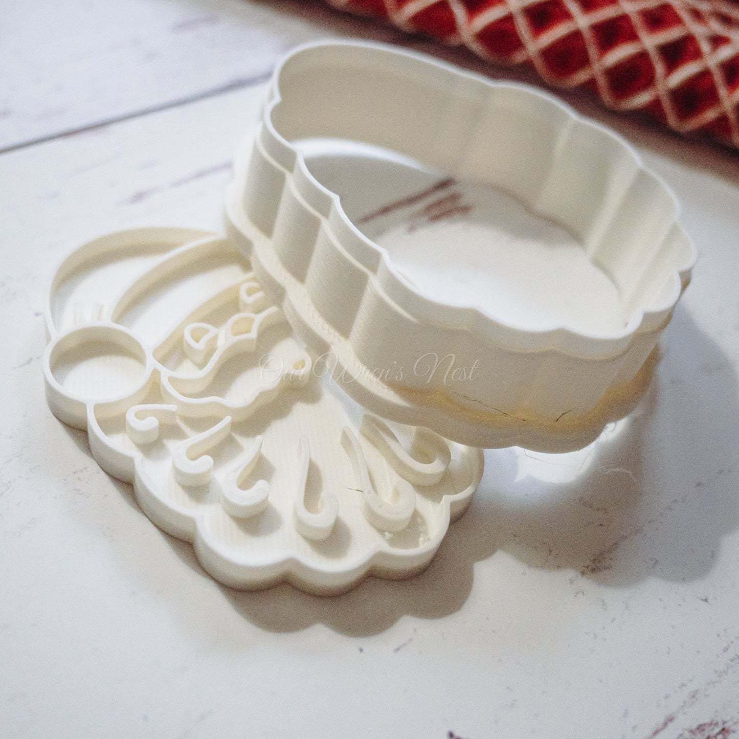 3D Printed Vintage Inspired Santa with Stamp Cookie Cutter Set