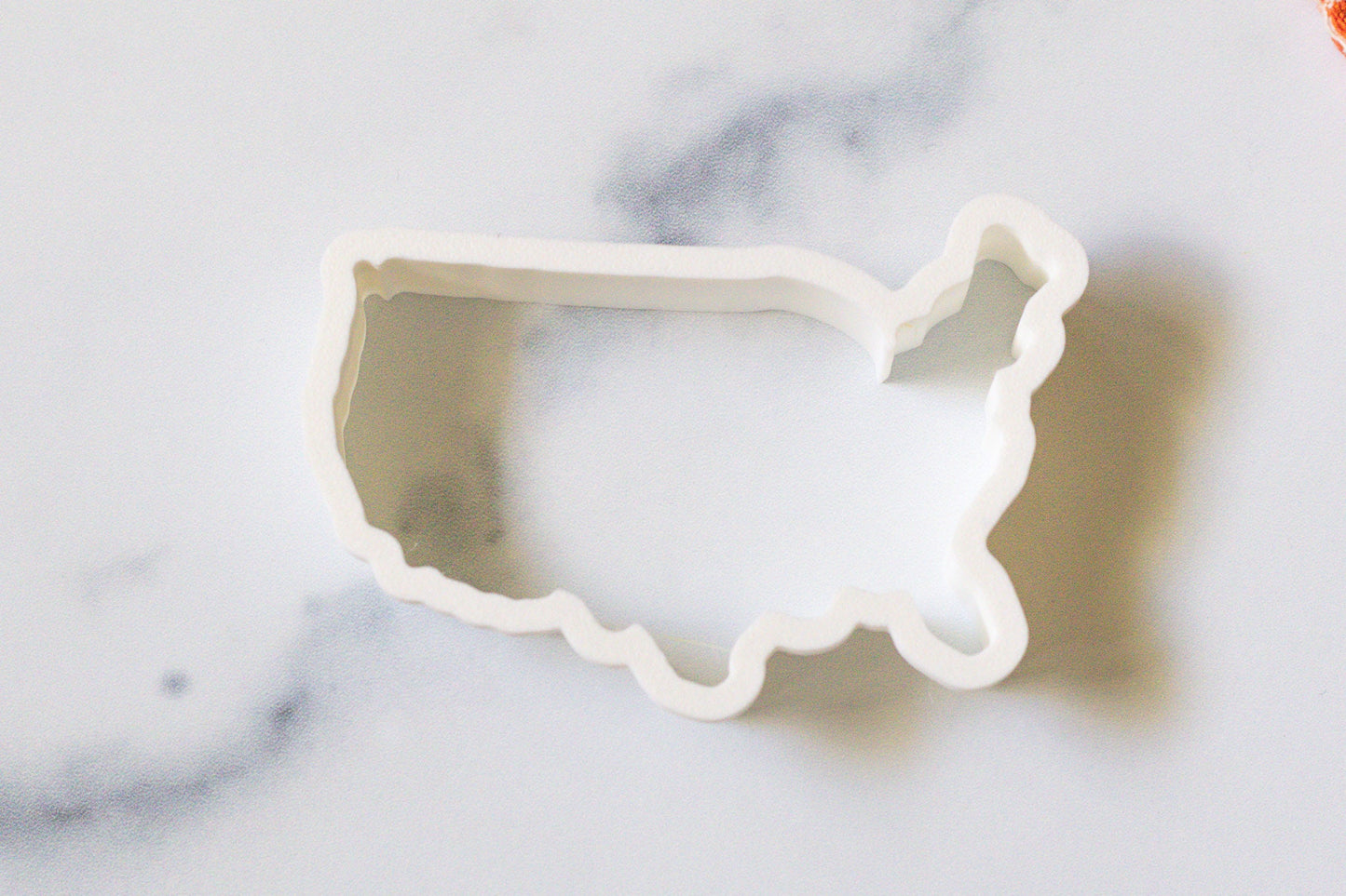3D Printed United States Cookie Cutter