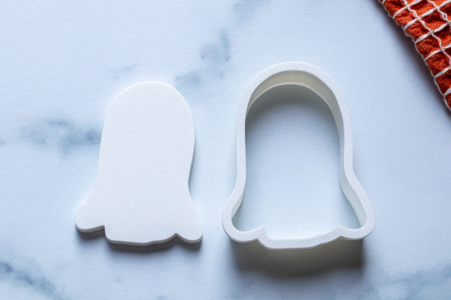 3D Printed Ghost with an Attitude Stamp and Cookie Cutter Set