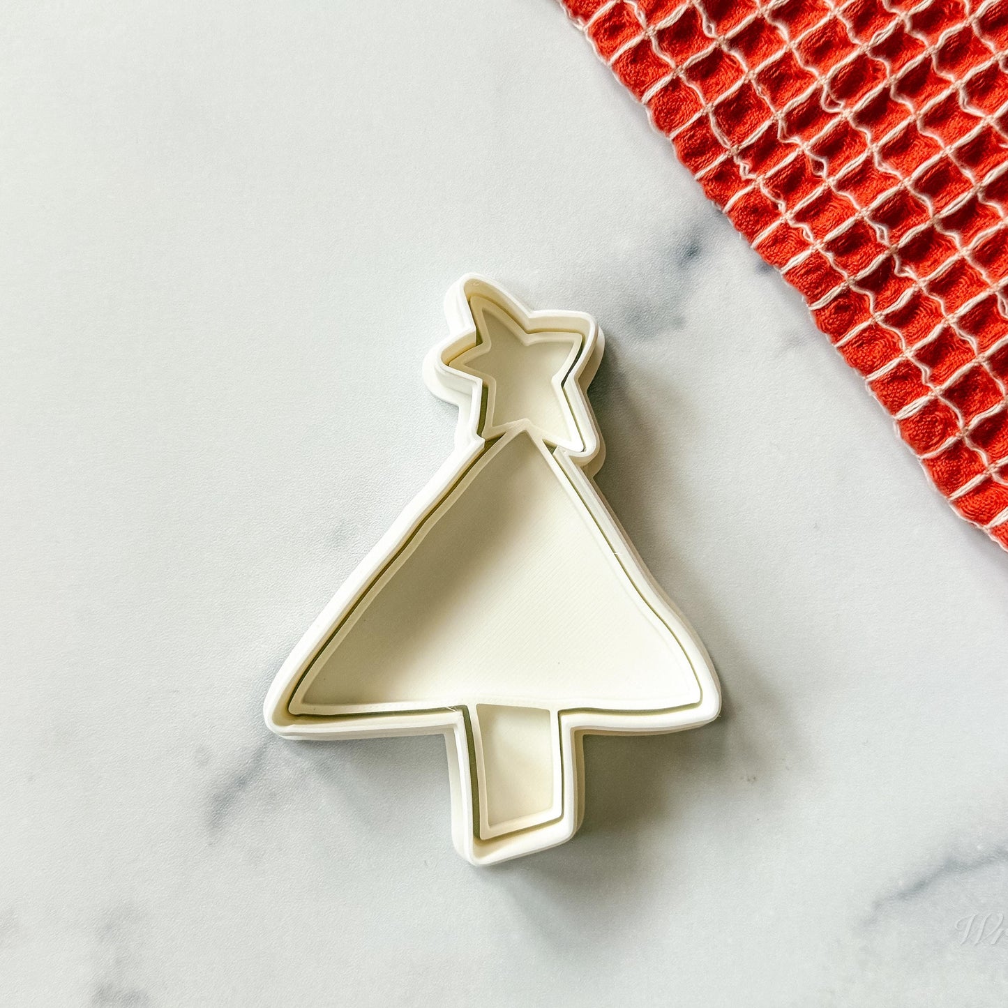 3D Printed Whimsical Holiday Tree Stamp and Cookie Cutter Set