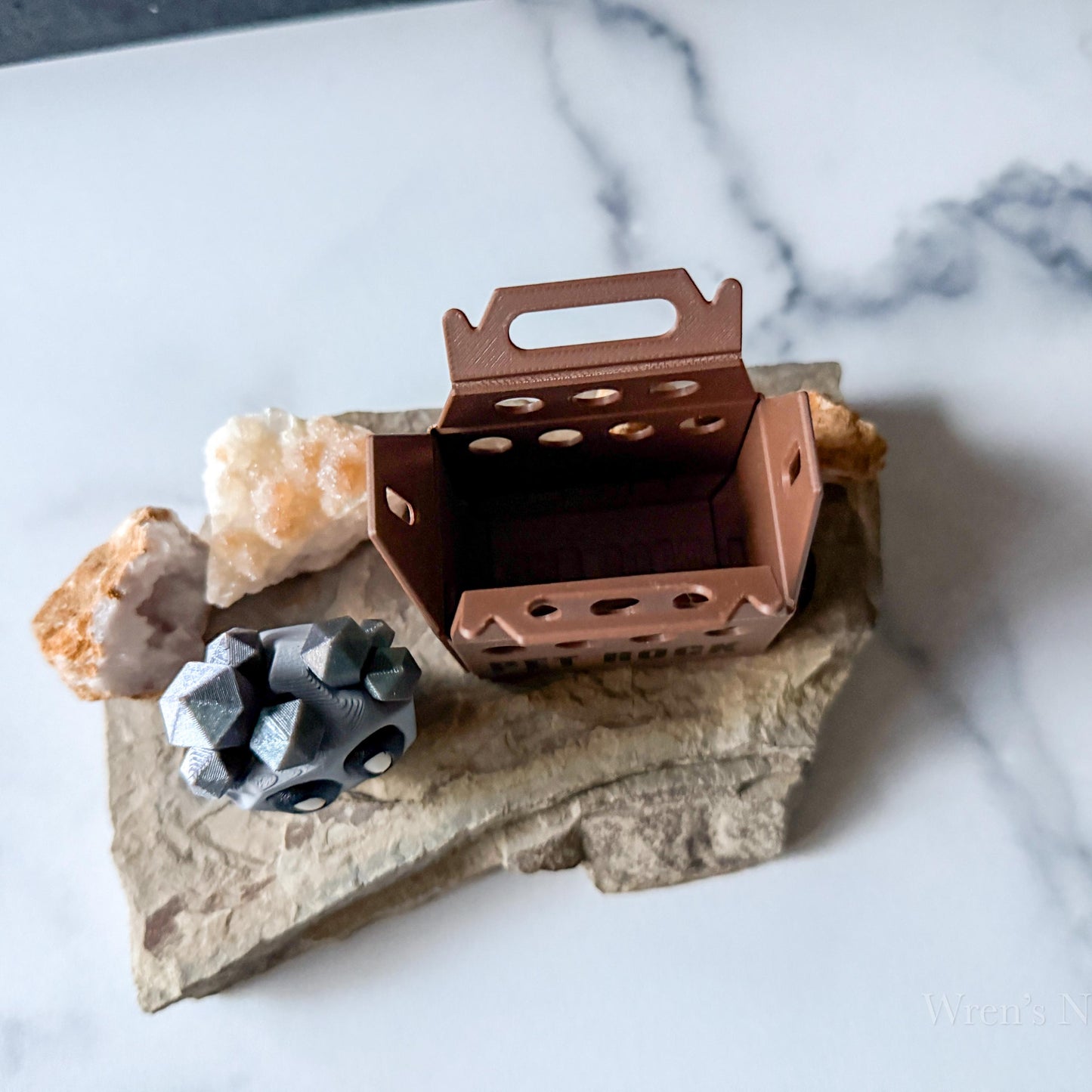 3D Printed Pet Rock with Box - Vintage Inspired!