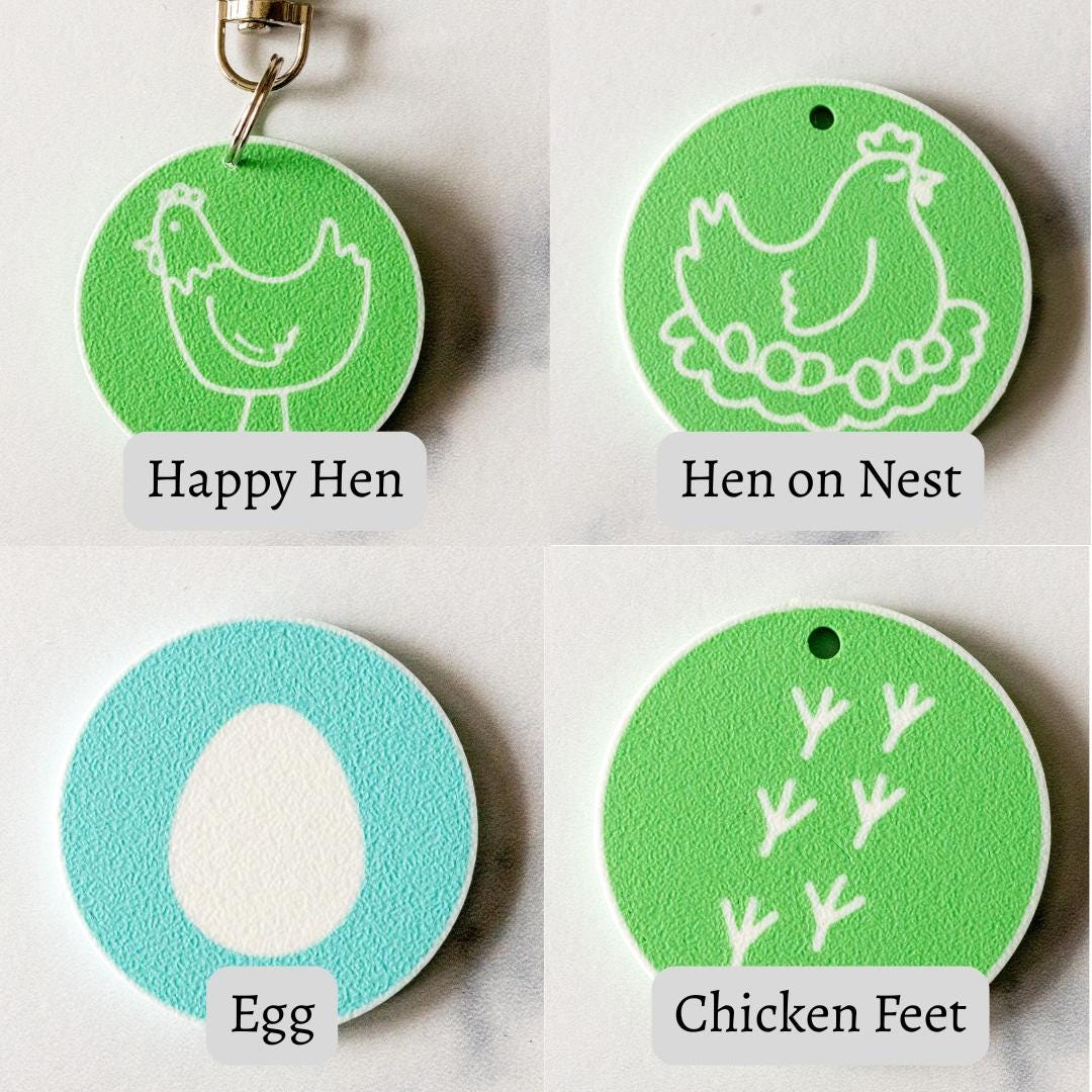 3D Printed Farm Coop Inspired NFC Keychain - Digital Business Card - Personalized For You!