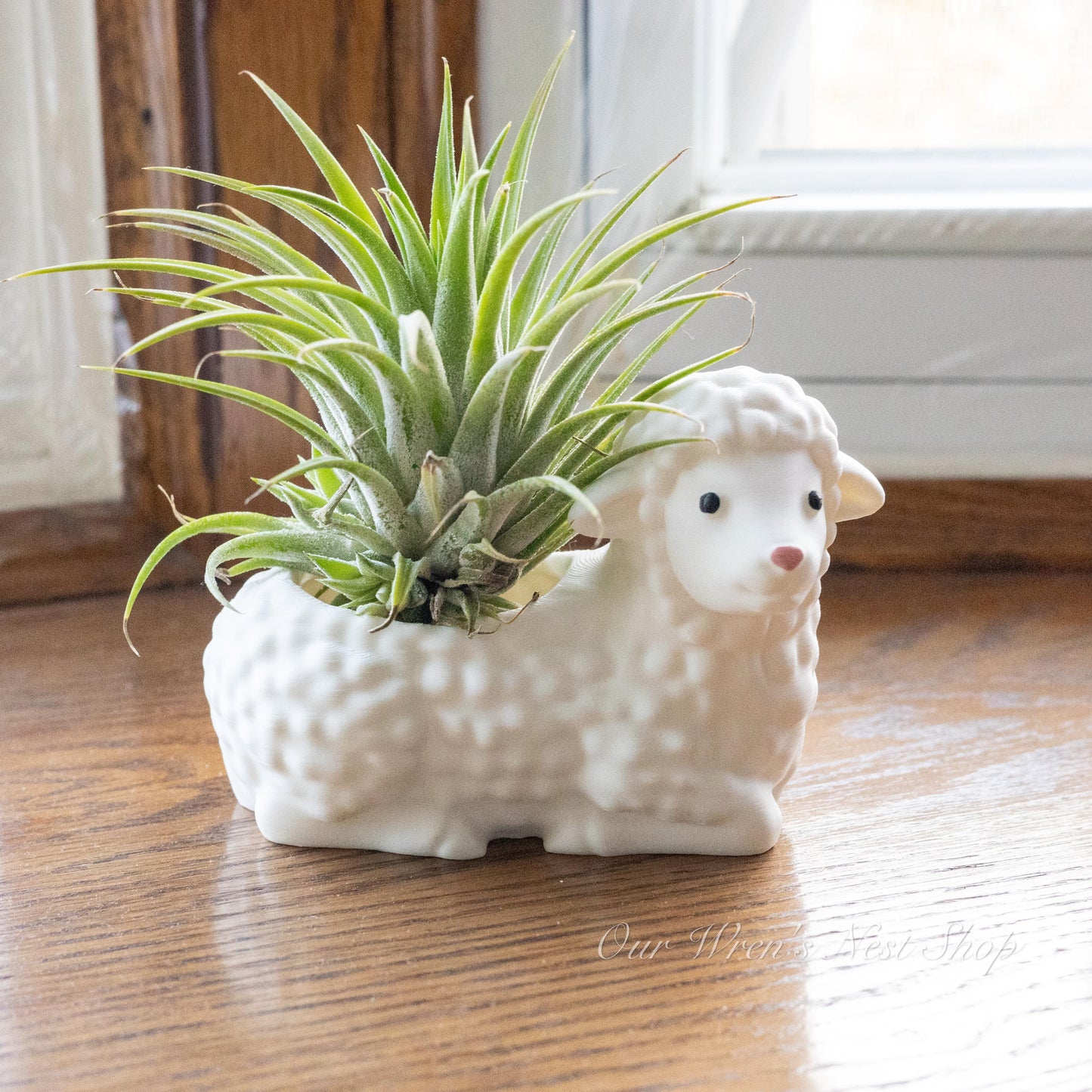 Little Lamb Air Plant Planter – 3D Printed Flower Pot for Garden & Home Decor