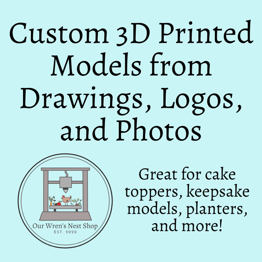 Custom 3D Printed Models from Your Drawings, Logos, and Photos