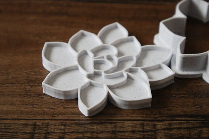 3D Printed Lovely Succulent Stamp Cookie Cutter Set