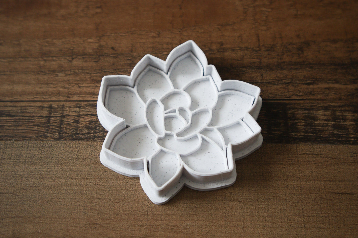 3D Printed Succulent Cookie Cutter Set: Detailed Stamp Design
