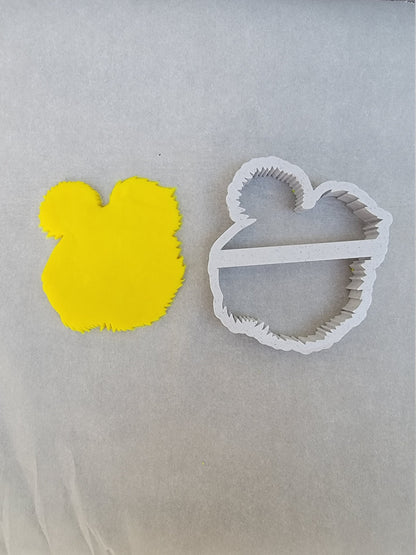 3D Printed Silkie Chicken Cookie Cutter: Fluffy Broody Hen