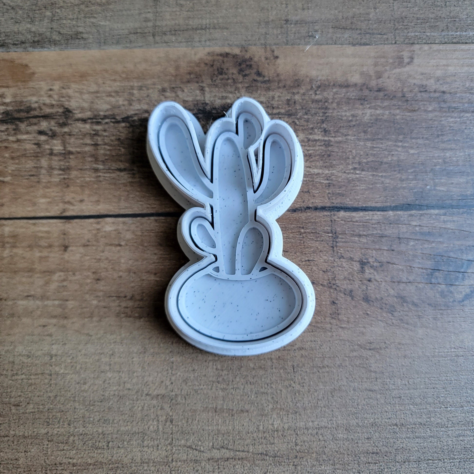 3D Printed Smooth Cactus with Stamp Cookie Cutter Set