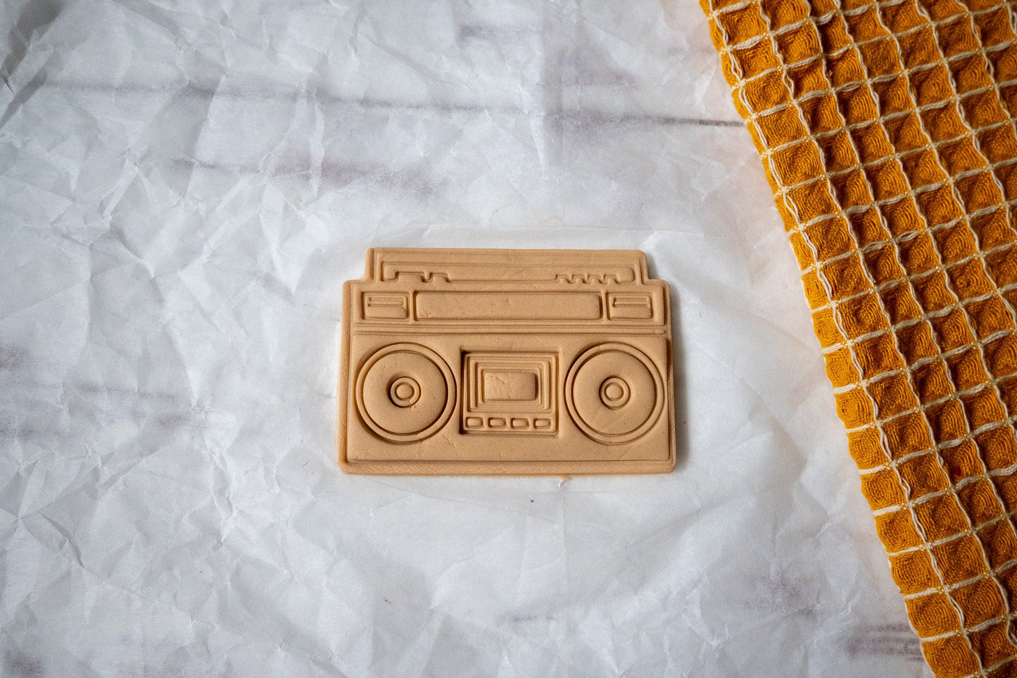 3D Printed Vintage Boombox Stamp Cookie Cutter Set