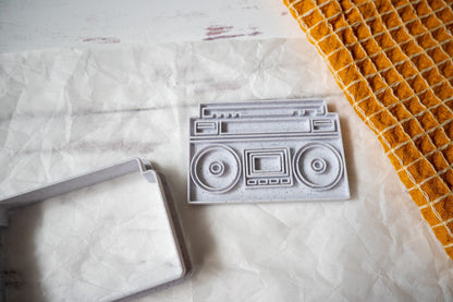 3D Printed Vintage Boombox Stamp Cookie Cutter Set