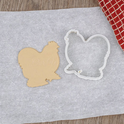 3D Printed Bantam Cochin Cookie Cutter