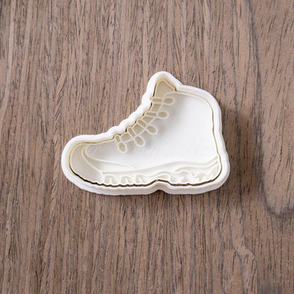 3D Printed Hiking Boot with Stamp Cookie Cutter Set