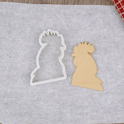 3D Printed Rooster Head Cookie Cutter