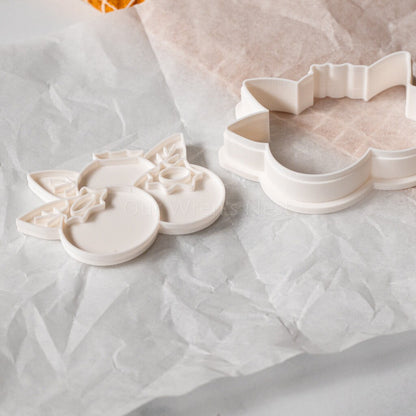 3D Printed Blueberry Stamp Cookie Cutter Set