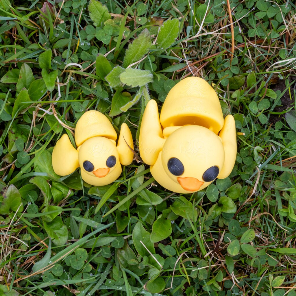 3D Printed Ducklings - Articulating, Flexi Toy, 2 Sizes Available