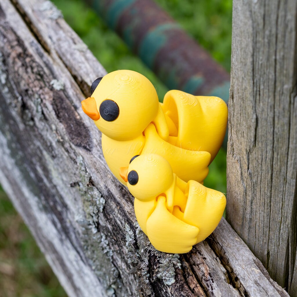 3D Printed Ducklings - Articulating, Flexi Toy, 2 Sizes Available