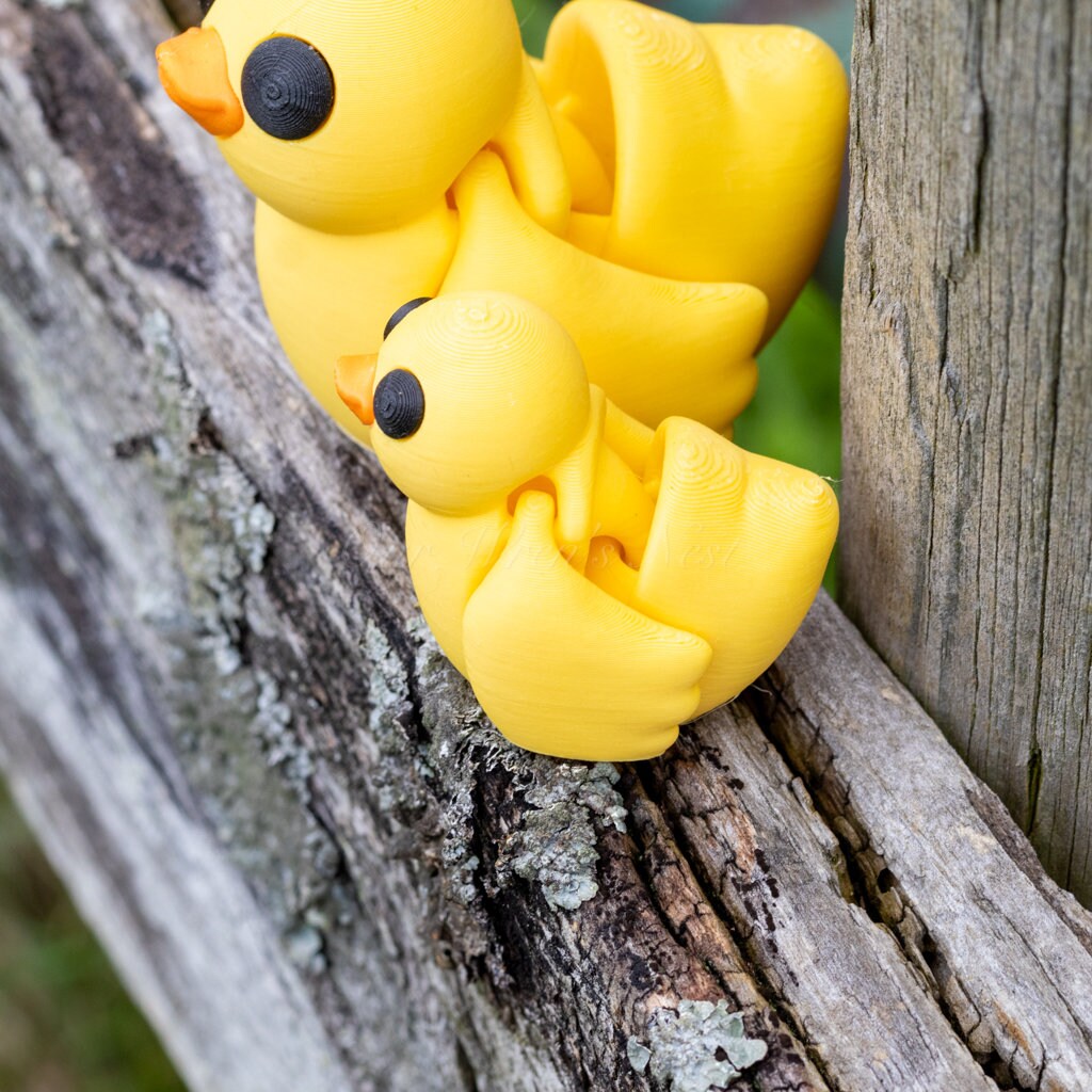 3D Printed Ducklings - Articulating, Flexi Toy, 2 Sizes Available