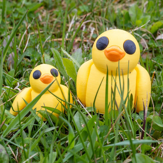 3D Printed Ducklings - Articulating, Flexi Toy, 2 Sizes Available