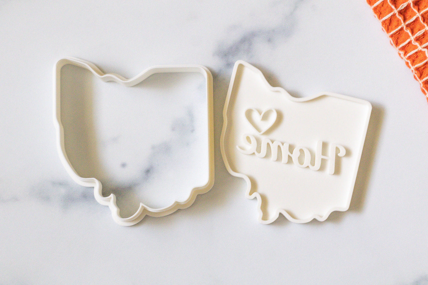3D Printed Home Sweet Ohio Stamp and Cookie Cutter Set