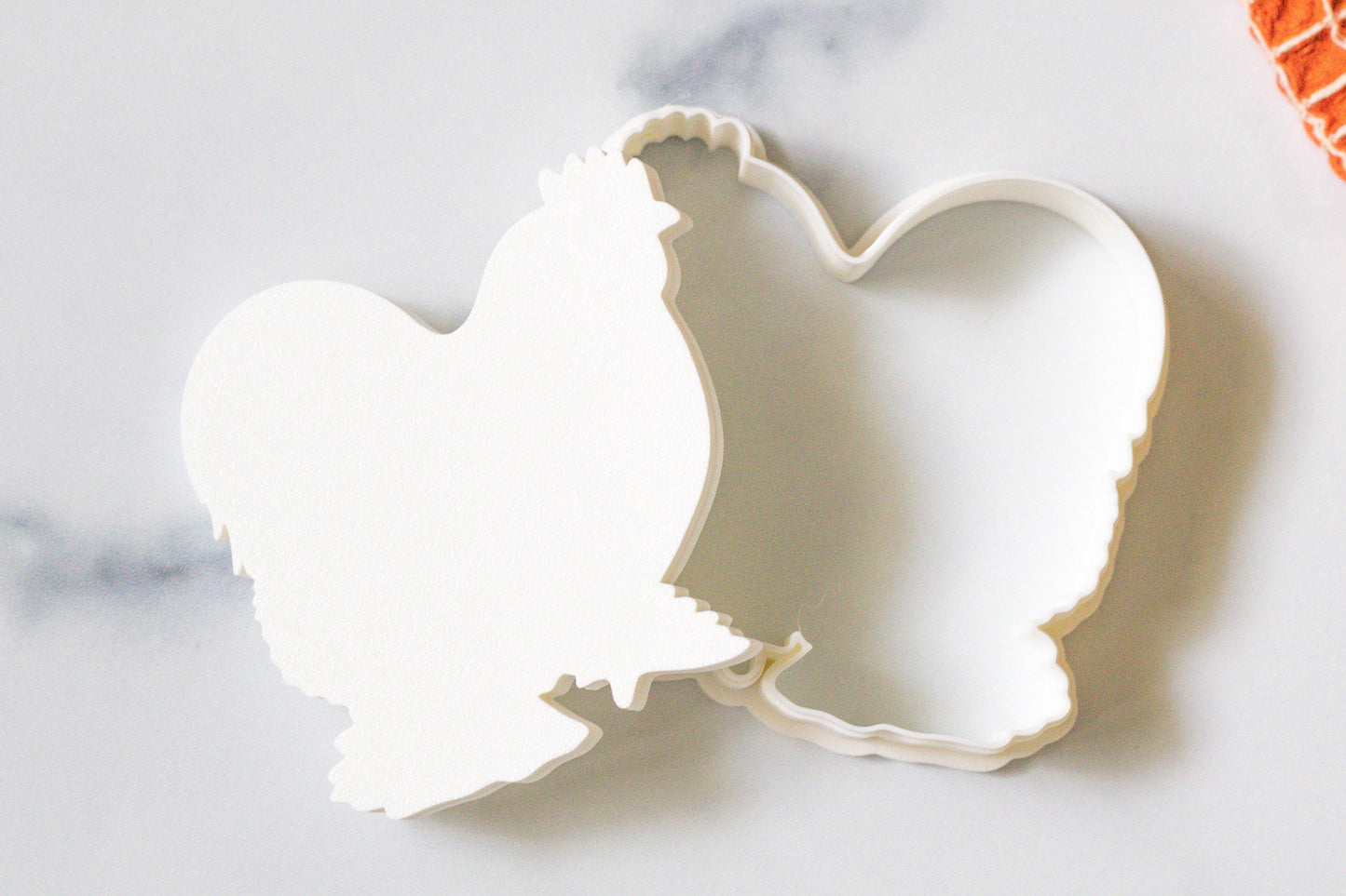 3D Printed Bantam Cochin Chicken Stamp and Cookie Cutter Set