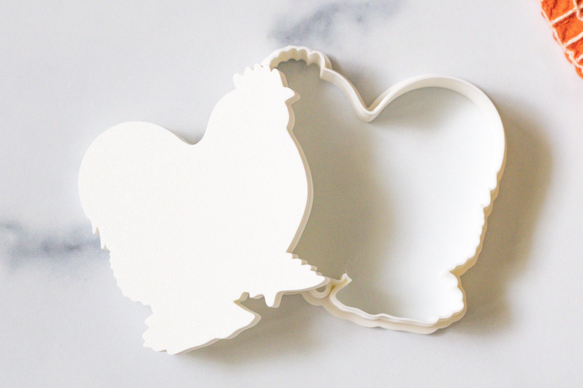 3D Printed Bantam Cochin Chicken Stamp and Cookie Cutter Set