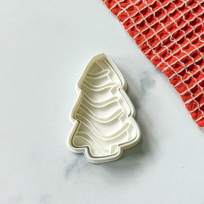 3D Printed Iconic Holiday Tree Dessert Stamp and Cookie Cutter Set