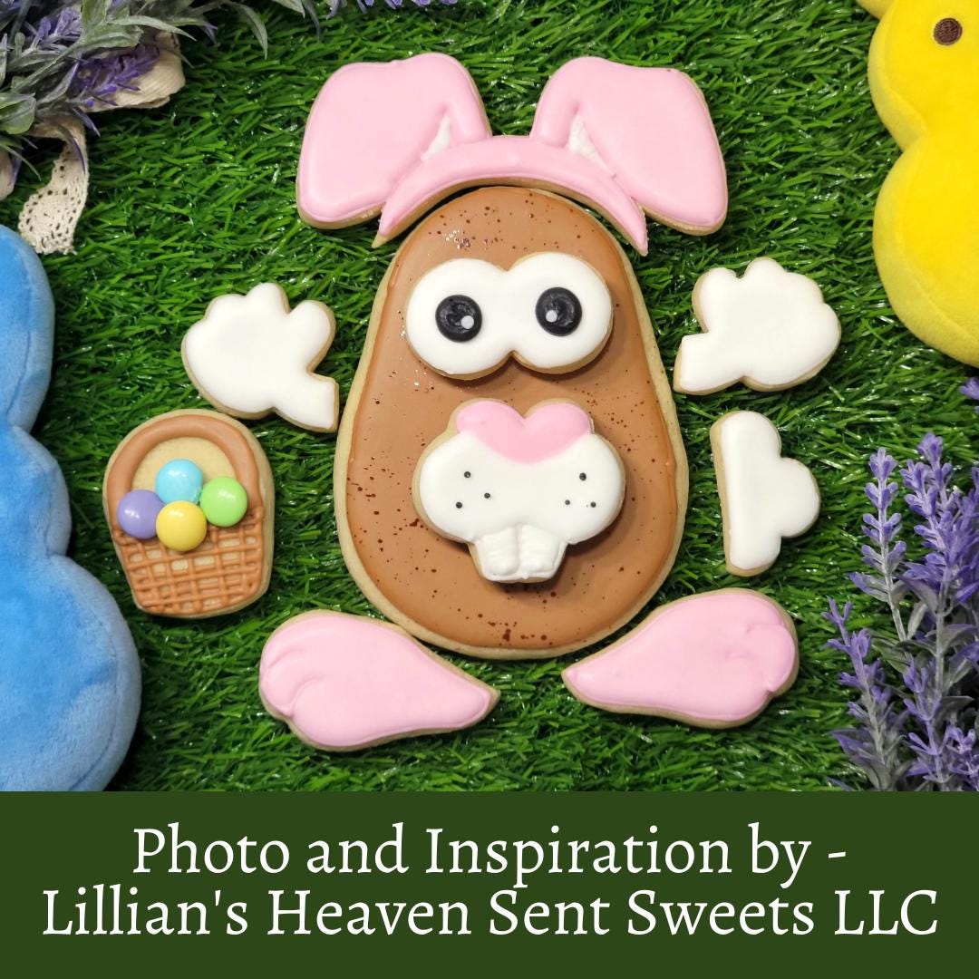 3D Printed Potato Bunny Set of 8 Cookie Cutters