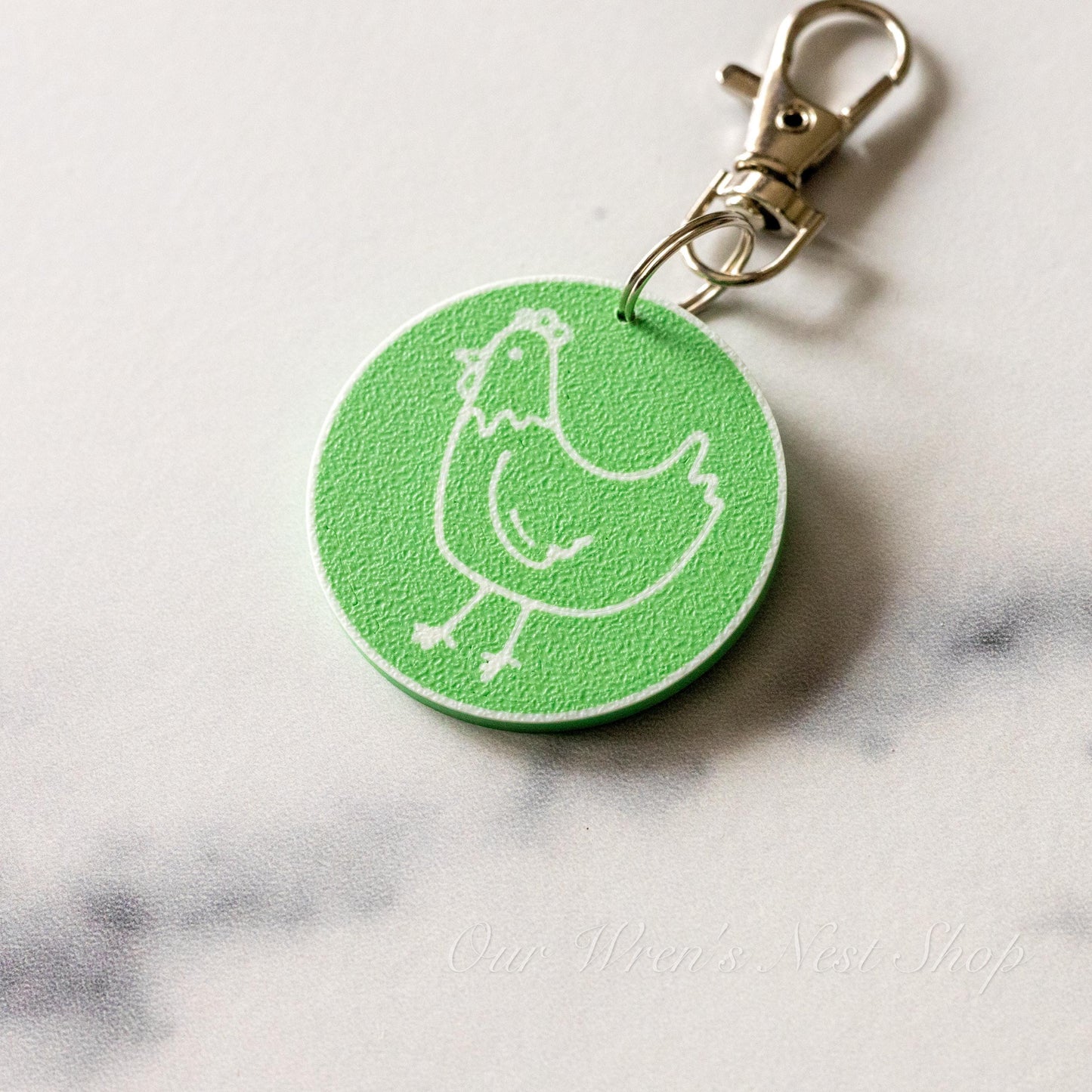 3D Printed Farm Coop Inspired NFC Keychain - Digital Business Card - Personalized For You!
