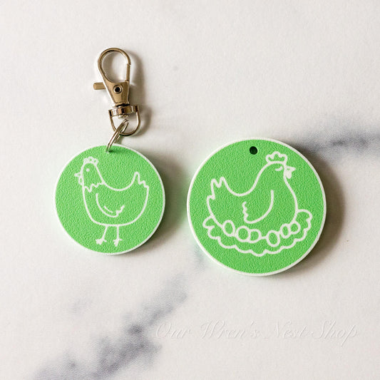 3D Printed Farm Coop Inspired NFC Keychain - Digital Business Card - Personalized For You!