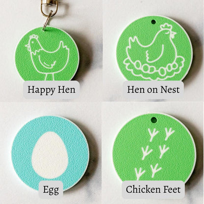 3D Printed Farm Coop Inspired NFC Keychain - Digital Business Card - Personalized For You!