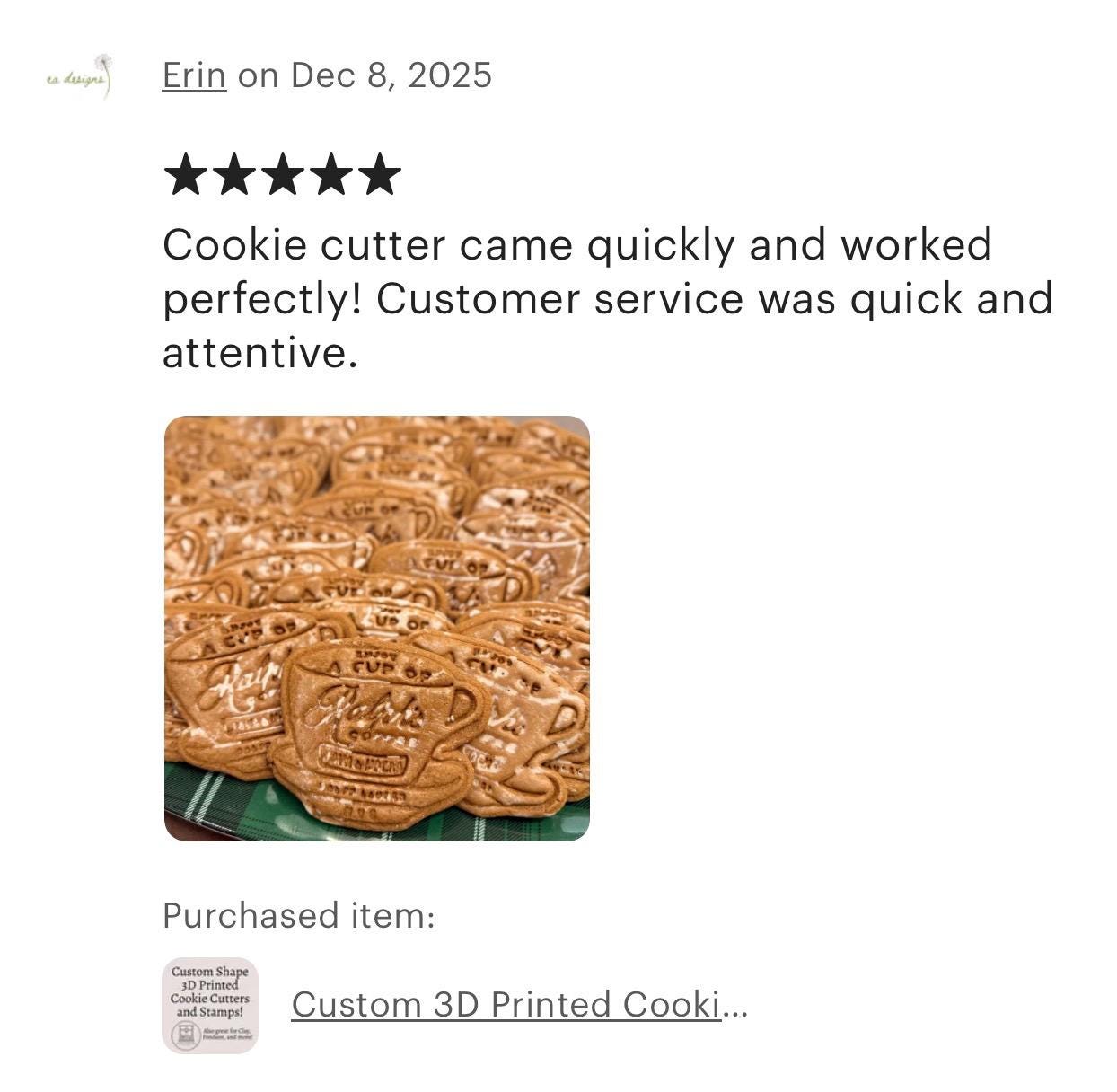 Custom 3D Printed Cookie Cutter and Stamp Set: Personalized Design