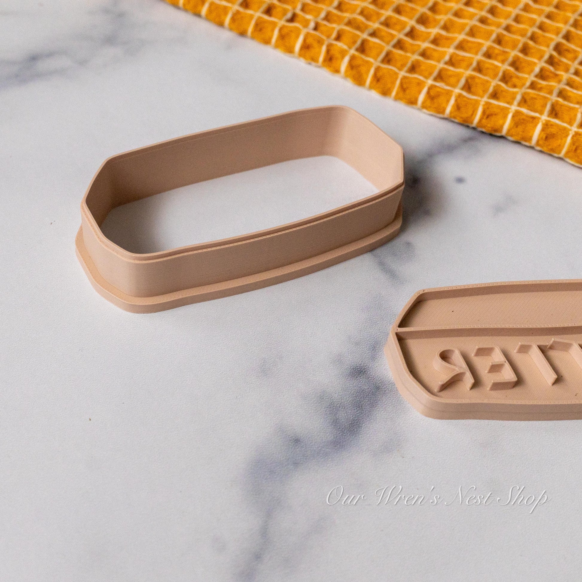 3D Printed Whimsical Stick of Butter Stamp and Cookie Cutter Set