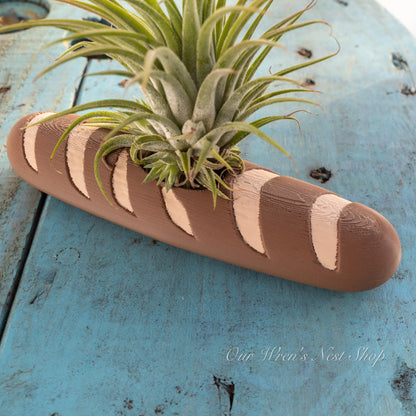 Baguette Bread Planter – 3D Printed PLA, Garden & Home Decor