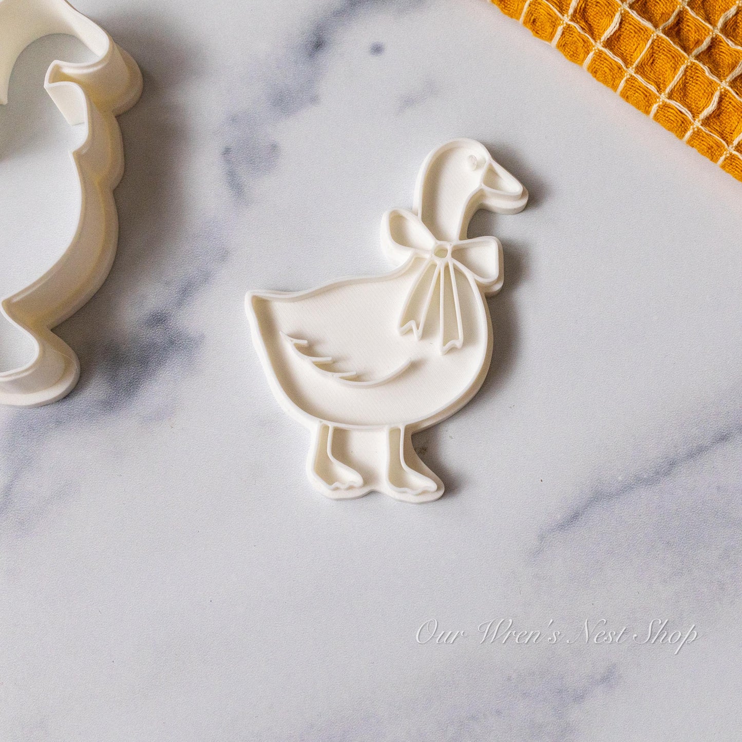 3D Printed Vintage Country Goose Stamp and Cookie Cutter Set