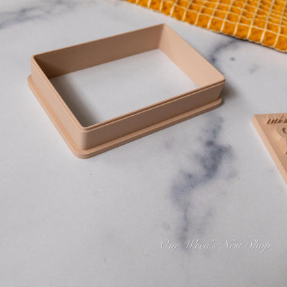 3D Printed Butter Label Stamp and Cookie Cutter Set