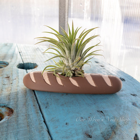 Baguette Bread Planter – 3D Printed PLA, Garden & Home Decor
