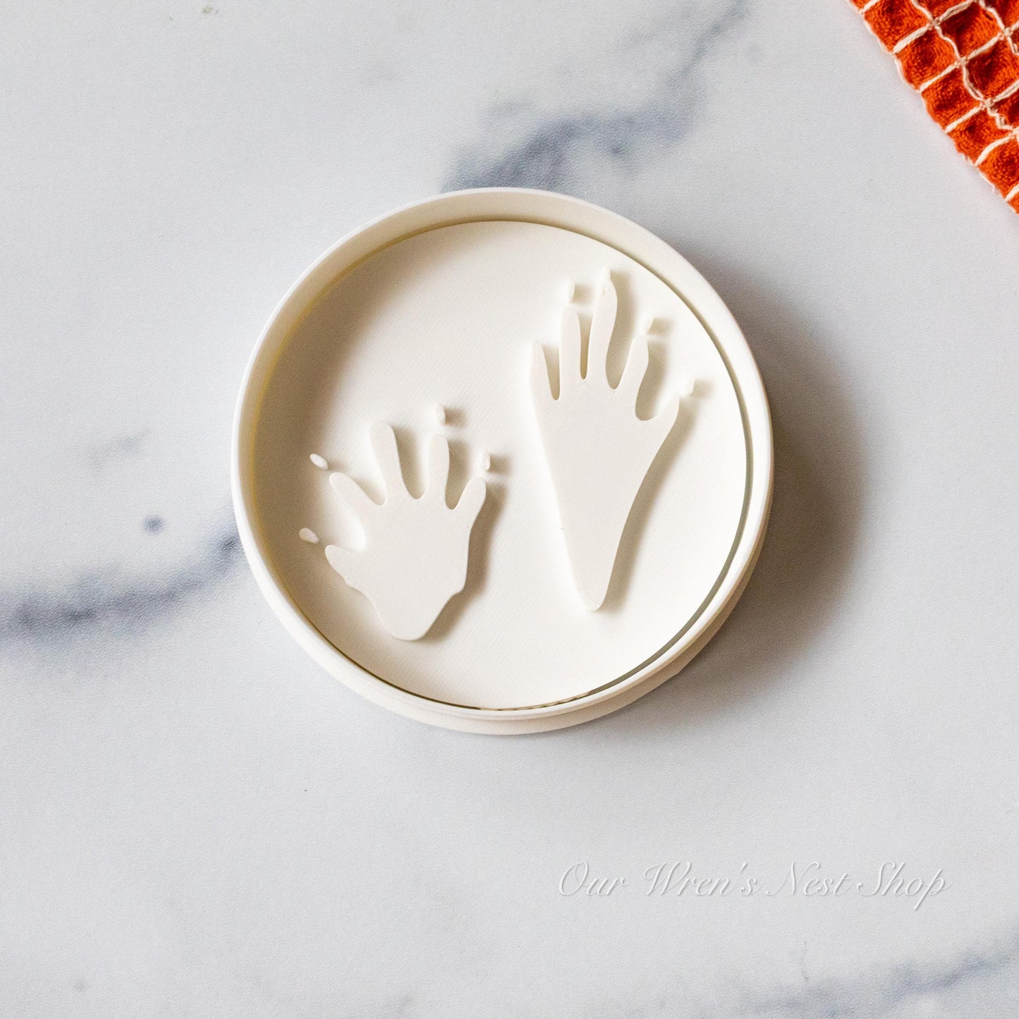 3D Printed Raccoon Track Stamp and Cutter Set, Educational Nature Tool