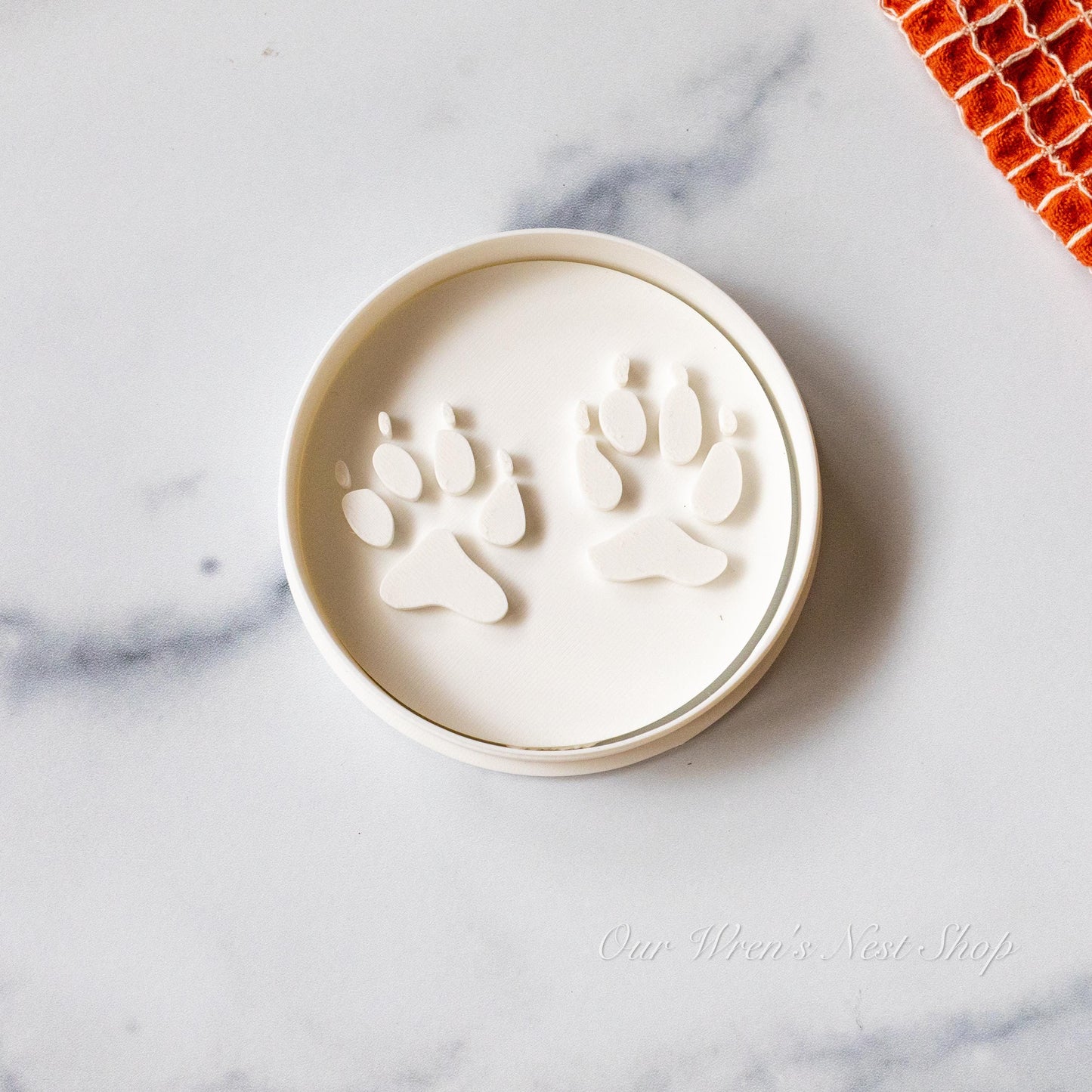 3D Printed Coyote Track Stamp and Cutter Set, Educational Nature Tool
