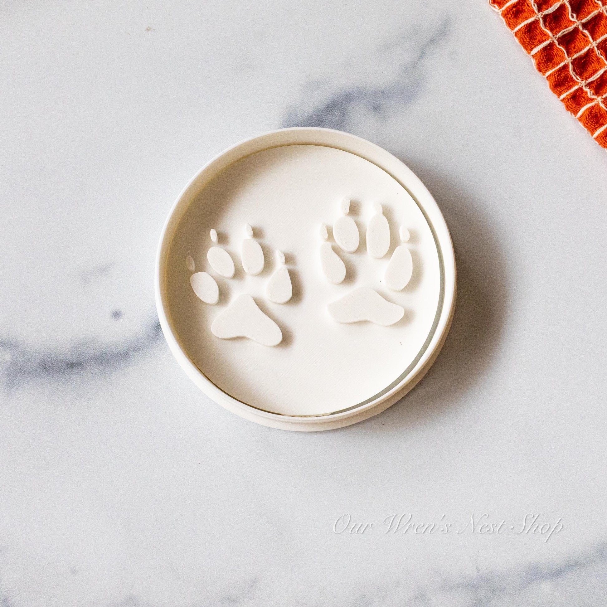 3D Printed Coyote Track Stamp and Cutter Set, Educational Nature Tool