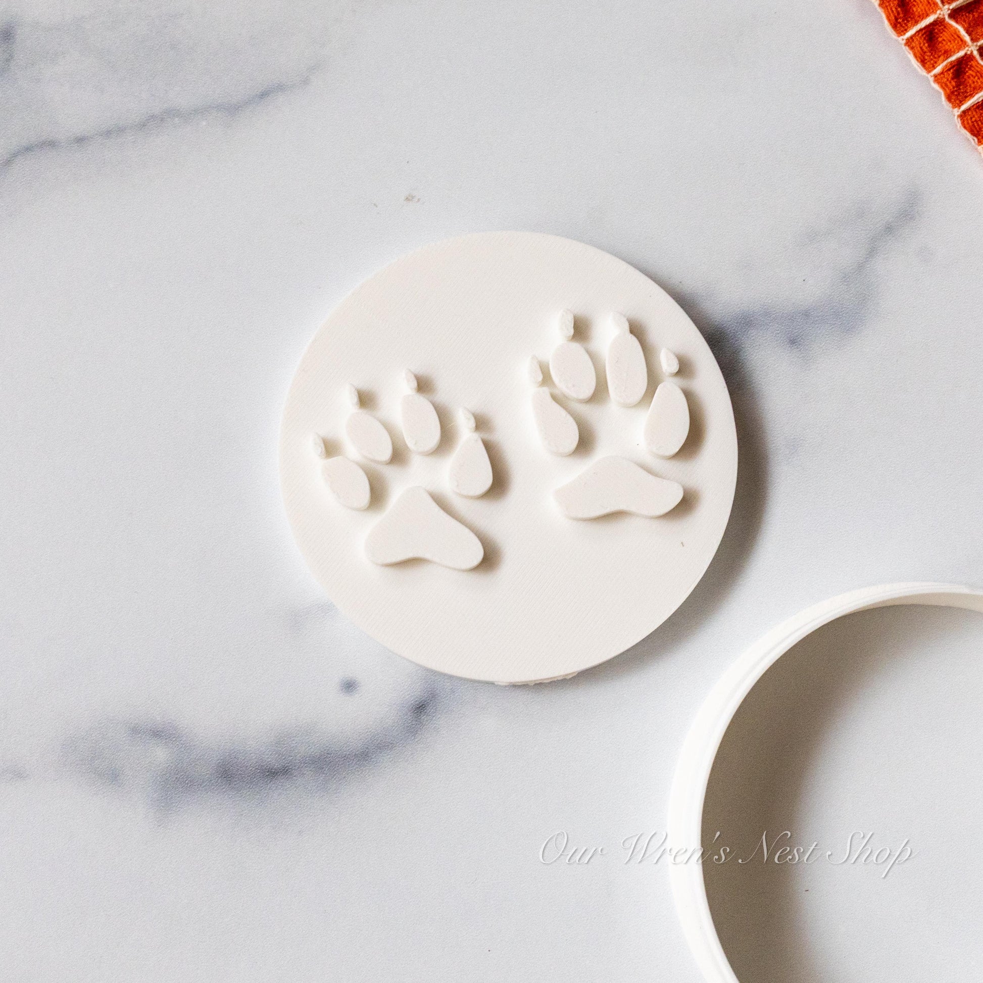 3D Printed Coyote Track Stamp and Cutter Set, Educational Nature Tool