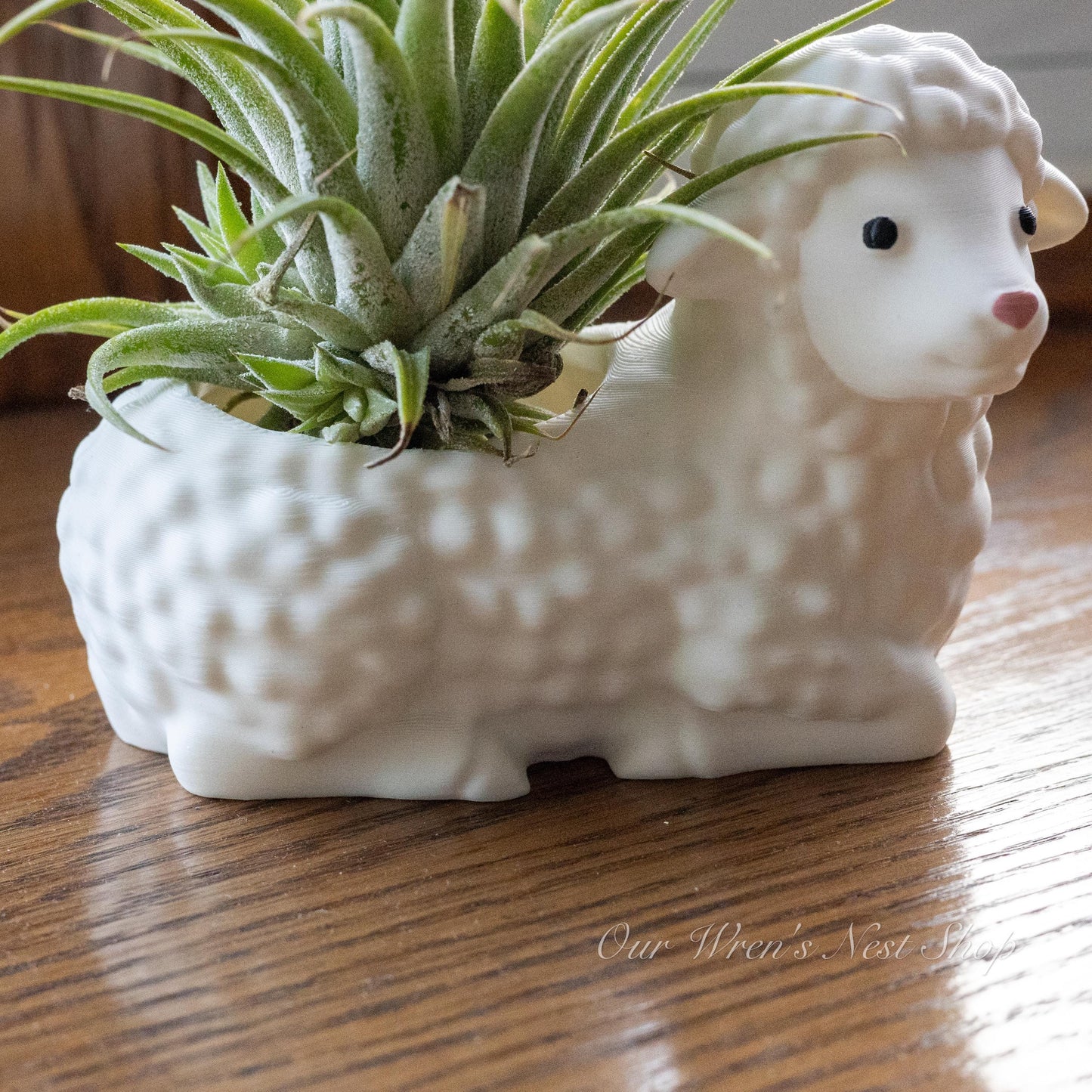 Little Lamb Air Plant Planter – 3D Printed Flower Pot for Garden & Home Decor