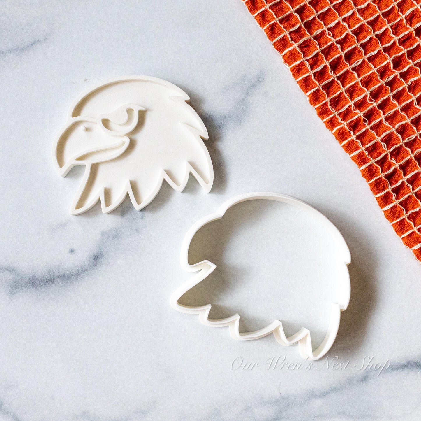3D Printed Proud Eagle Label Stamp and Cookie Cutter Set