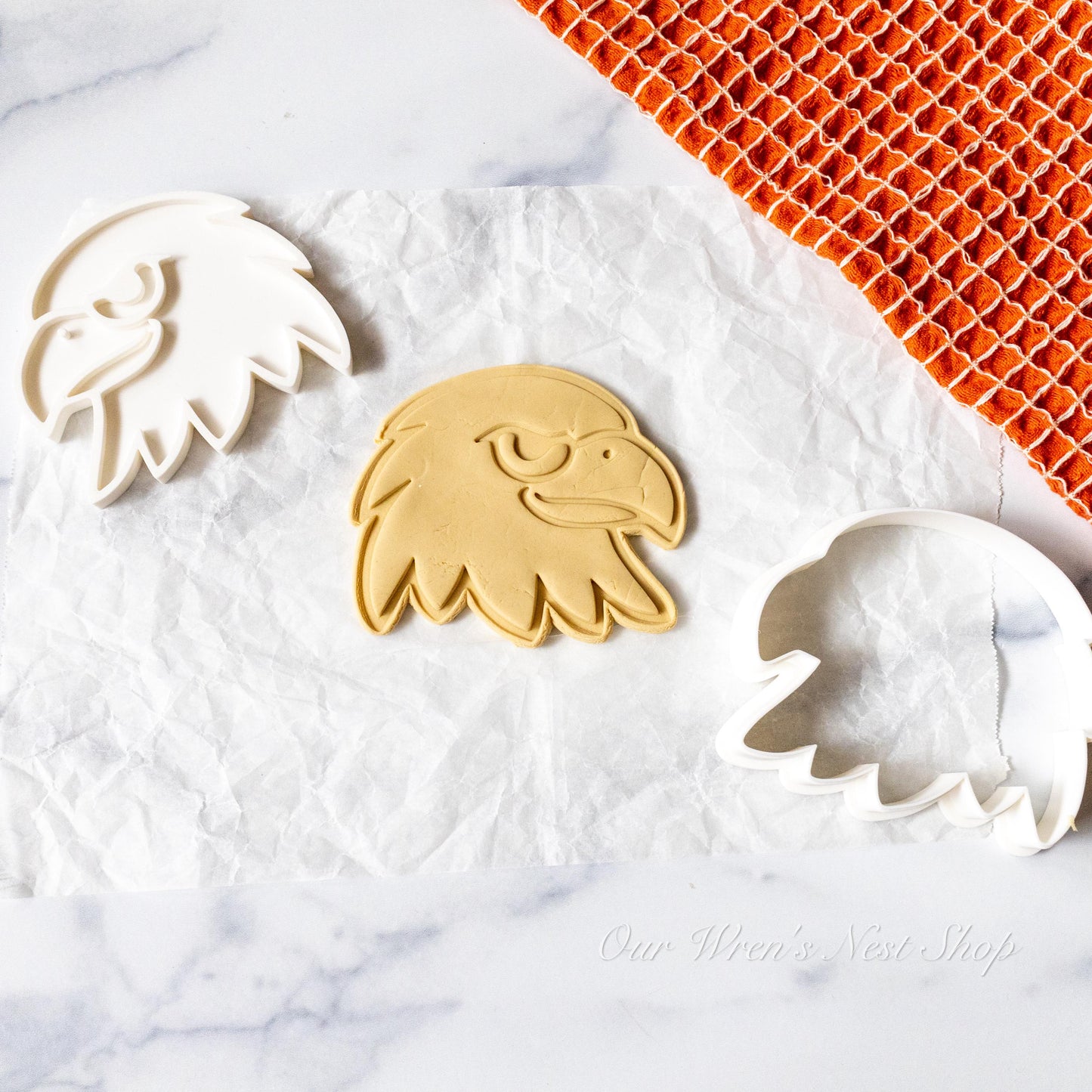 3D Printed Proud Eagle Label Stamp and Cookie Cutter Set
