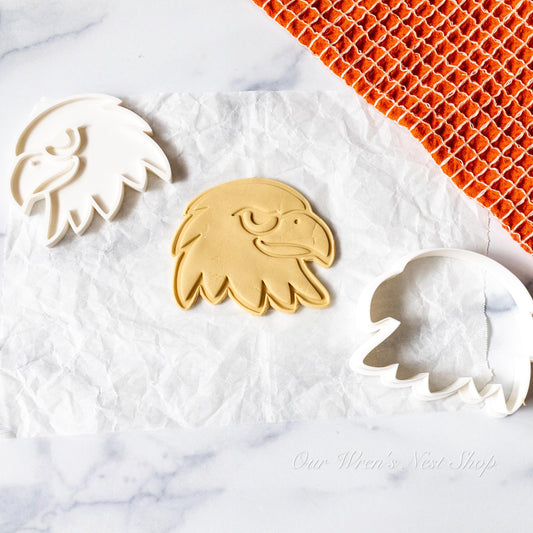 3D Printed Proud Eagle Label Stamp and Cookie Cutter Set
