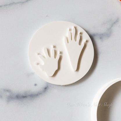 3D Printed Raccoon Track Stamp and Cutter Set, Educational Nature Tool